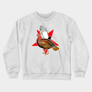 turkey with star and prayer Crewneck Sweatshirt